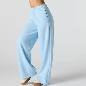 Pantalon de survêtement streetwear personnalisé OEM avec broderie, en molleton de coton, coupe ample, avec empiècements latéraux en nylon, imprimé streetwear basique - Product Image 4