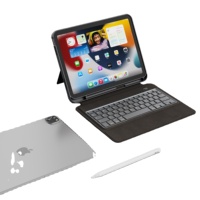 Vente en gros d'usine Étui pour clavier intelligent avec fente pour stylo Étui pour clavier Bluetooth avec support magnétique 10.2 ''/10.5'' iPad pour l'école