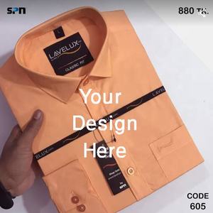 Camisa de negocios formal exclusiva de alta calidad, camisa formal de negocios de color sólido de manga larga para hombres, DIRECTA DE FÁBRICA DE BD - Product Image 6