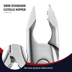 Ciseaux professionnels en acier inoxydable pour éliminer les peaux mortes et les cuticules des ongles, pour manucure et soin des ongles - Product Image 3