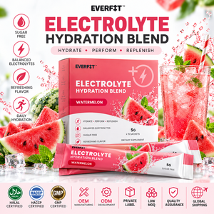 Poudre d'électrolytes alimentaires Elma 1KG Sans sucre ajouté 50 portions Formule d'hydratation et de réapprovisionnement en minéraux Sans OGM Lactosérum pour adultes - Product Image 1