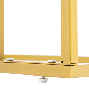 Tavolino Laterale Moderno in Marmo Bianco Semplice 30x48x61cm, Tavolino Pieghevole per Soggiorno o Camera da Letto - Product Image 5