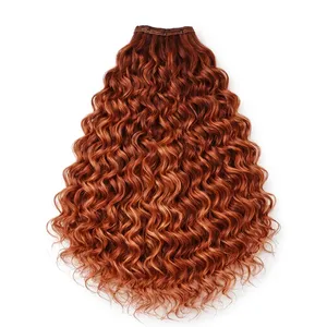 Long Reddish Curly <b>Full</b> <b>Lace</b> <b>Wig</b> With Baby Hair Swiss <b>Lace</b> Base Remy Human Hair Customize Size - Product Image 3