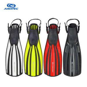 Palmes de plongée en plastique à poche ouverte réglables - Équipement léger et confortable pour sports nautiques, plongée et natation OEM/ODM - Product Image 1