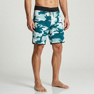 Shorts de bain pour homme, coupe décontractée, imprimé camouflage, polyester, séchage rapide, légers, écologiques, anti-UV, mode estivale haut de gamme - Product Image 2