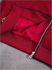 Men's Corduroy <b>Zip</b> <b>Up</b> Varsity <b>Jacket</b> Streetwear Trendy Graphic Long Sleeve Baseball Bomber <b>Jackets</b> Outwear - Product Image 5