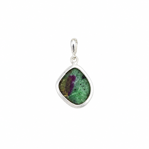 Colgante de Zoisita Rubí Natural Hecho a Mano, Plata de Ley 925, Colección de Joyería con Piedras Preciosas, Mejor Precio - Product Image 4