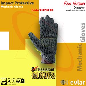Gants de mécanicien personnalisés de haute qualité Gants de protection contre les chocs en cuir pour une utilisation en extérieur Vente en gros du Pakistan - Product Image 4