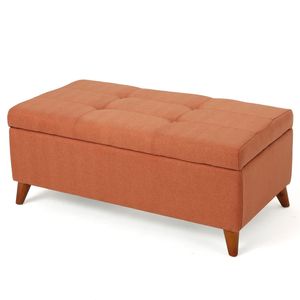 Pouf Contenitore Elegante con Spazio di Archiviazione Nascosto per Piccoli Spazi - Product Image 5