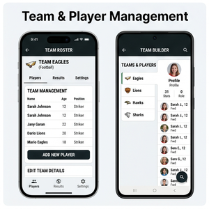 Application d'organisation de tournois RoyalCraft – Créez des tournois, des matchs, des équipes et des planning de matchs pour iOS/Android/Linux/Mac - Product Image 3