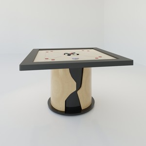 Mesa de Carrom Bellini de Lujo, Moderna, con Base de Madera, Mesa de Juego Premium para Interiores, para Uso en Casa o Club - Product Image 3