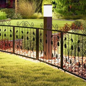 Confezione da 8 recinzioni Decorative in metallo resistente all'ruggine 23.5 ''(H) X 15,3 piedi (L) traliccio e cancelli con barriera per animali - Product Image 4