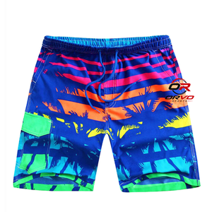 ORVO Sports <b>Men's</b> <b>Floral</b> Sublimation Printed Board <b>Shorts</b> Breathable Quick Dry Drawstring <b>Swim</b> Trunks Casual Mid Waist Pockets - Product Image 3