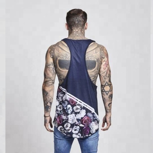 High Quality Polyester Spandex Men Training Vest Moisture Wicking Athletic Tank Top Custom Logo Men Sports Wear <b>Singlet</b> - Product Image 2