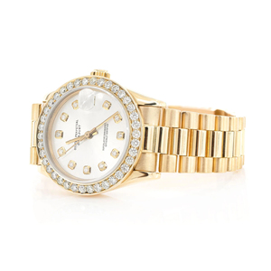 Montre à quartz unisexe en acier inoxydable personnalisée avec moissanite incrustée, style hip-hop, bracelet de 20 mm et cadran en verre - Product Image 2