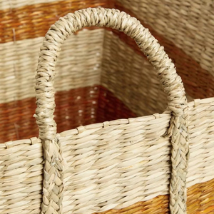 Seagrass <b>Square</b> <b>Storage</b> <b>Basket</b> Natural Handmade <b>Storage</b> <b>Basket</b> Wholesale eco-friendly Made in Viet Nam - Product Image 3