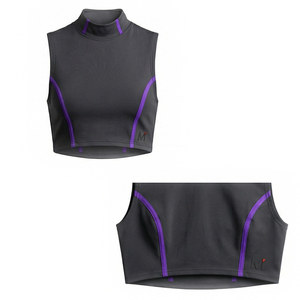 MALUZA INDUSTRIES Top Corto Premium de Invierno para Mujer, 100% Algodón, Tejido de Rizo, Manga con Estampado Puff, Logotipo Frontal, Transpirable - Product Image 5