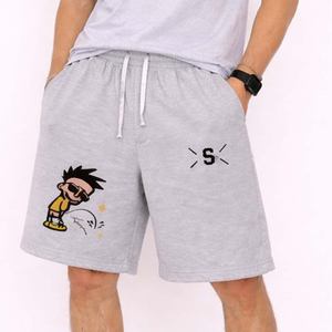 Shorts Bermuda Décontractés d'Été pour Hommes 100% Coton Taille Mi-Haute avec Cordon de Serrage Séchage Rapide Respirant Couleur Unie Conception Logo Personnalisé OEM - Product Image 6