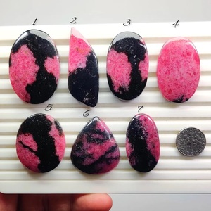 Cabujón de Rodonita Natural de Brasil, Gema Suelta para Envolver con Alambre, Macramé, Anillos y Colgantes, Piedra para Joyería de Plata - Product Image 1