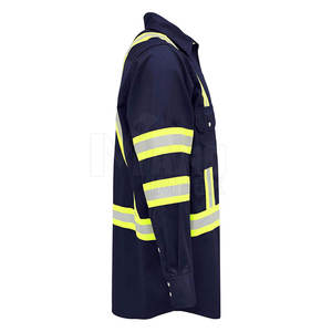 เสื้อเชิ้ตแขนยาวสำหรับทำงาน ใส่สบาย ทนทาน เหมาะสำหรับชุดยูนิฟอร์มสำนักงาน เสื้อเชิ้ตทำงานผู้ชายแบบมืออาชีพ ติดกระดุม - Product Image 4