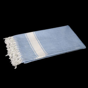Exportateur indien de serviettes de plage Fouta en coton 100% à haute absorption d'eau, taille et couleur personnalisées, serviettes de plage rayées OEM - Product Image 3