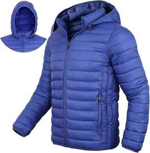 เสื้อโค้ทขนสัตว์บุผ้าสำหรับผู้ชาย ยี่ห้อ ALLIGNED INDUSTRY สีเบจ แบบมีฮู้ด ซิปด้านหน้า สไตล์ลำลอง ทรงพอดีตัว/เข้ารูป  แบบสองด้านใส่ได้ - Product Image 5