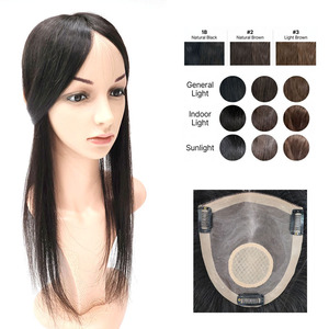 Cosmo in Korea Human Hair <b>Wig</b> <b>Long</b> Straight with Bangs Natural Black Average Size Remy Hair Lightweight & Healthy Hair - Product Image 1