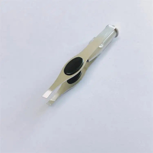 Juego de 3 pinzas de acero inoxidable de doble filo, inclinadas y puntiagudas para cejas, pinzas de doble cabeza de alta calidad para cejas - Product Image 3