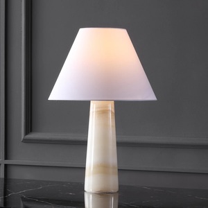Premium Marble Living Room Lamp With Smooth Tapered Structure And Sophisticated Modern Decorative Presence - Product Image 5