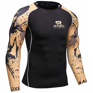 Impression personnalisée de rash guards, tissu sport premium, séchage rapide, vêtements de sport, export direct d'usine, qualité supérieure - Product Image 1