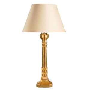 Lámpara de Mesa de Latón Macizo con Pantalla de Tela Negra, Elegante Lámpara de Escritorio de Columna de Metal Tradicional, Lámpara Decorativa de Lujo para el Hogar y Hoteles - Product Image 4