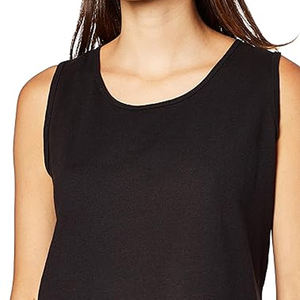 Débardeur tricoté pour femme, service OEM, vêtements de sport et yoga, étiquette personnalisée, logo frontal, 100% coton respirant, style vintage - Product Image 2