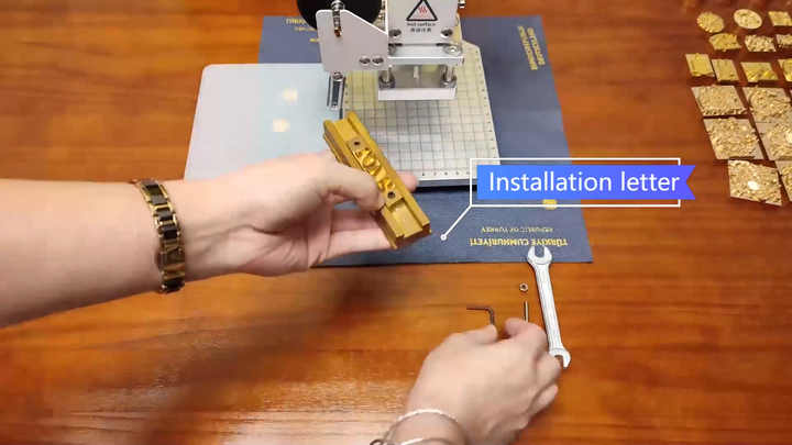 Custom Logo Name Letter Set With Number Symbols Brass Number and Letter  Punch Set
