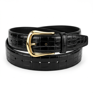 Genuine Leather <b>Belt</b> OEM Wholesale Custom Pin Buckle Cowhide Men Business Dress <b>Belt</b> Private Label Manufacturer Low MOQ Factory - Product Image 6