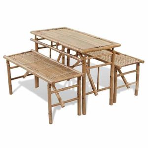 Natural Boho <b>Foldable</b> Bamboo <b>Tables</b> Patio Garden Bamboo Decor Outdoor Furniture Bamboo Coffee <b>Table</b> Made in Vietnam - Product Image 6