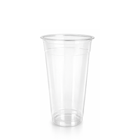 Vaso de Plástico PP (Polipropileno) Esmerilado, Delgado y Alto, de 8 gr, 18 oz y 22 oz, 92 mm
