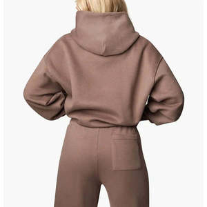 Ensemble 2 pièces en molleton de coton avec logo personnalisé, respirant, léger, streetwear, jogging, créez votre propre survêtement unisexe - Product Image 5
