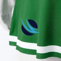 Nouvelle Arrivée Tendance Actuelle Uniforme de Cheerleader Enfant Personnalisé Ornements en Strass Matière Respirante Spandex/Polyester pour
