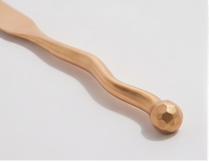 Modern Rose Gold Flatware <b>Set</b> 5-Piece Knife Spoon Fork <b>Cutlery</b> High Mirror Polish Rust Resistant Metal Handle Design For Home - Product Image 2