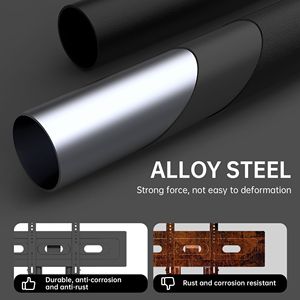 Supporto TV Girevole Regolabile in Altezza per TV da 32-80 Pollici, VESA Massimo 600x400mm, Staffa Universale per TV (Nero) - Product Image 1