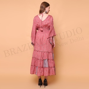 Vestido tipo Kimono largo romántico de verano con estampado Floral para mujer, ropa de dormir informal suave para la playa, nueva moda de talla grande, superventas - Product Image 3