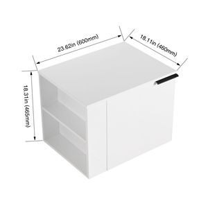 Mobile Bagno Moderno da 24 Pollici con Lavabo Integrato, Ampio Spazio, Combinazione Mobile Lavabo Bagno Moderno - Product Image 2