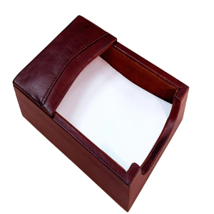 Gray Bonded Leather <b>Memo</b> Holder PU Leather <b>Memo</b> <b>Pad</b> Holder Rectangular shape - Product Image 6
