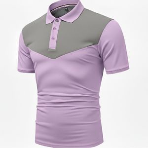 Polo homme premium à manches courtes en mélange de coton respirant, coupe ajustée, décontracté, mode estivale, confortable - Product Image 4