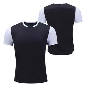 <b>Navy</b> Grey Simple Design Sportswear Soccer Jersey Team Name Short Sleeve Quick Drying Breathable Crew-neck <b>Tops</b> Number Logo - Product Image 3