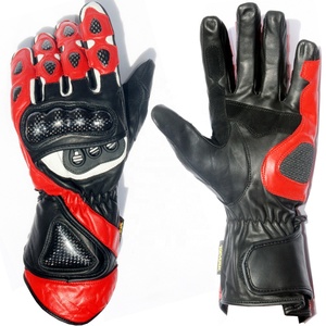 Guantes de Motocicleta Transpirables 3D Deportivos con Protección Completa en los Nudillos, Pantalla Táctil, Personalizados para Hombre, de Verano, de Cuero PU con Cierre de Velcro - Product Image 1