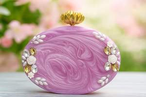 Bolso de Mano de Resina Ecológica Hecho a Mano de Alta Calidad con Diseño Personalizable, Color y Logotipo Personalizados, Estilo Romántico para Mujeres y Niñas - Product Image 2