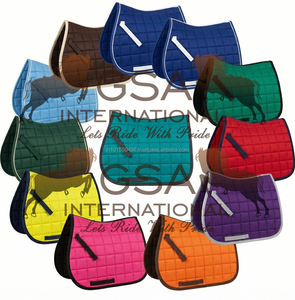 Almohadillas de montura inglesa para salto y doma, de tela de algodón, acolchado cuadrado, transpirables, para deportes ecuestres y competición. - Product Image 6