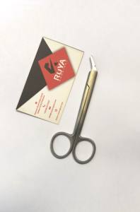 Ciseaux à suture universels pour chirurgie générale, à lame dentelée, 5,5 pouces, en acier inoxydable allemand, certifiés CE ISO, ensemble d'instruments chirurgicaux Ruya - Product Image 5