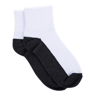 Chaussettes de sport en coton pour hommes avec logo brodé, idéales pour la course, le tennis, le Pilates, le football, avec caractéristiques antidérapantes. - Product Image 6